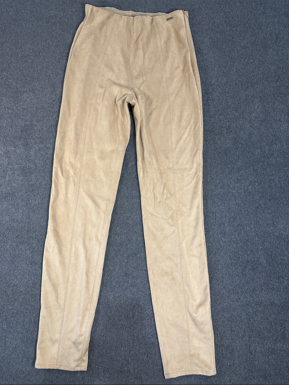 Guess Beige Faux Suede High Waist Leggings (S)